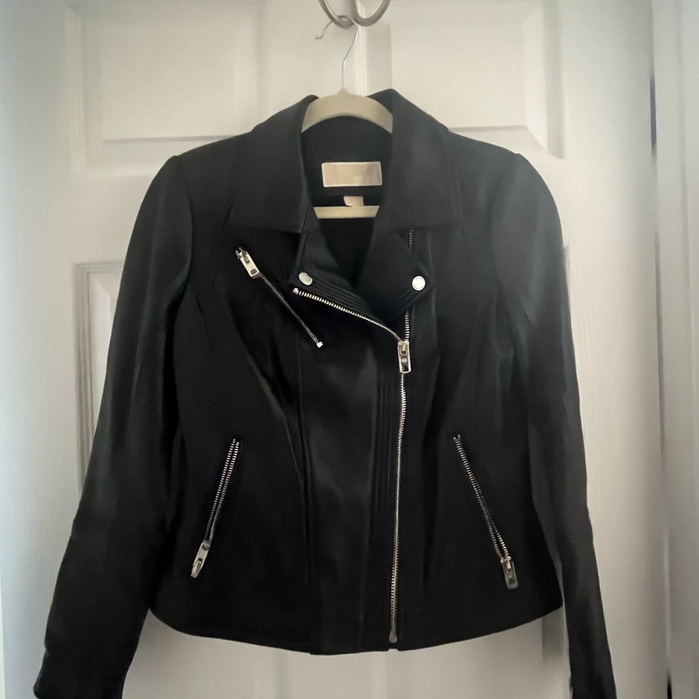 Michael Michael kors leather jacket size Small